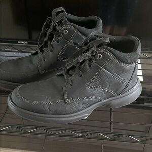 Black Leather Men's Boots Clark’s collection